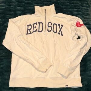 47 Cream Red Sox Zip Up Sweater